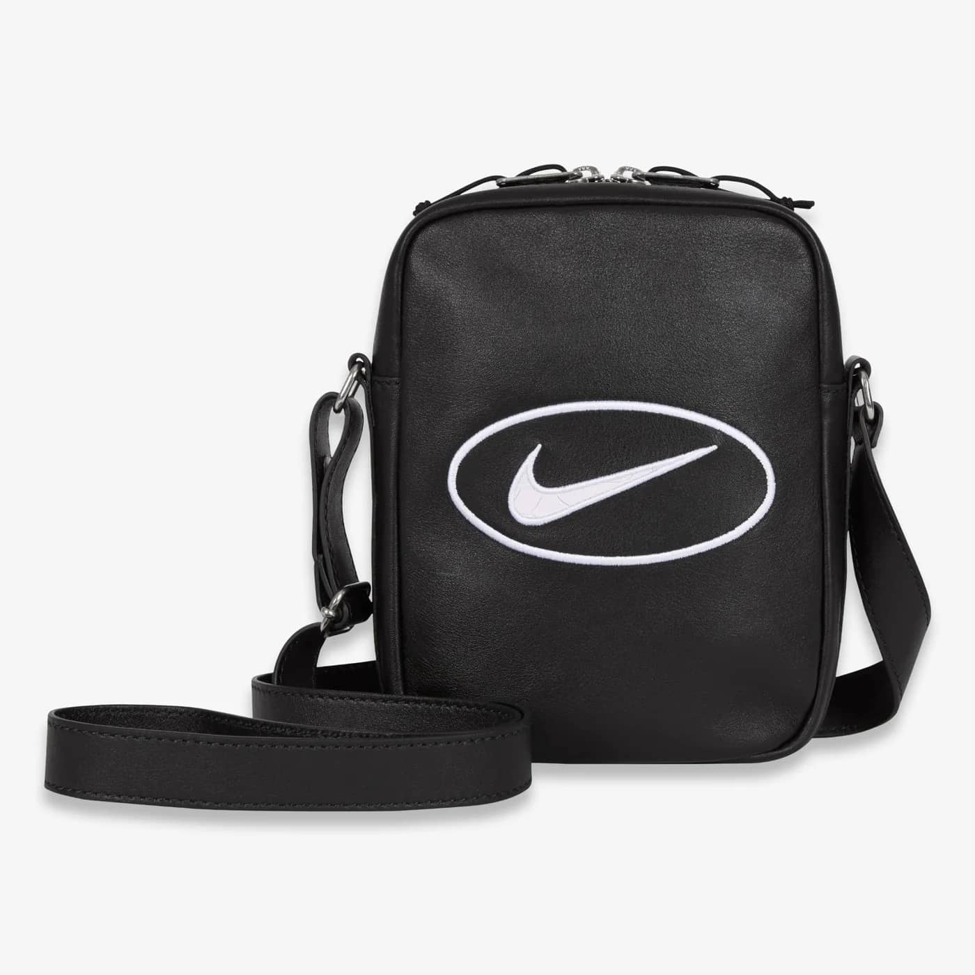 Supreme x Nike Leather Shoulder Bag Black (SS25) HJ7964-045 image 2