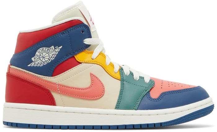 Women’s Jordan 1 Mid SE Multi Color 2022 - 5.5 image