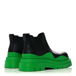 BOTTEGA VENETA Calfskin Mens The Tire Cropped Chelsea Boots image 3