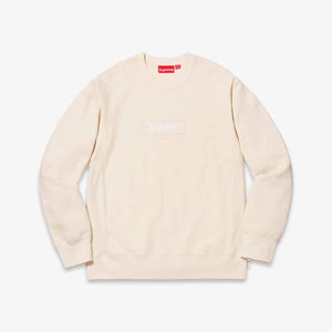 Supreme Crewneck 'Box Logo' Natural (FW18) - M image
