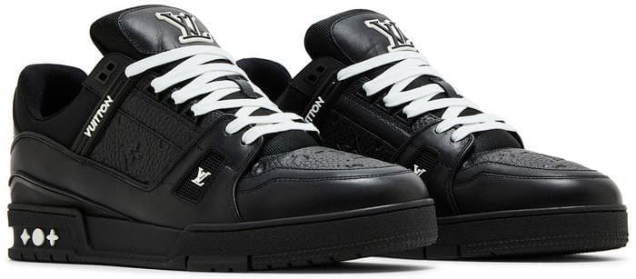 Louis Vuitton Trainer 'Embossed Monogram - Black image 2