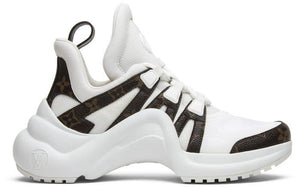 Louis Vuitton White Fabric And Monogram Canvas Archlight - 7 image