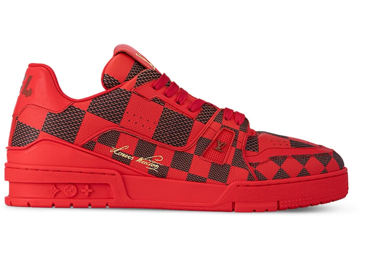 Louis Vuitton LV Trainer Sneaker Red - 8 image