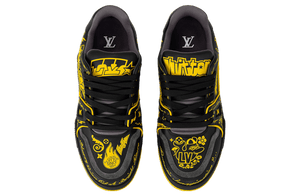 Louis Vuitton LV Trainer Black / Yellow image 3