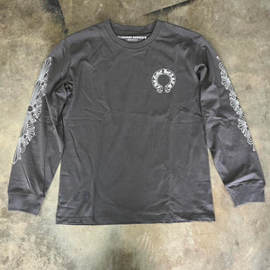 Chrome Hearts Floral Horseshoe Crewneck image 1