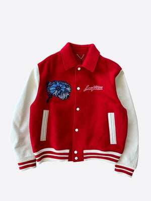 Louis Vuitton Yayoi Kusama Red & White Varsity Jacket - L image