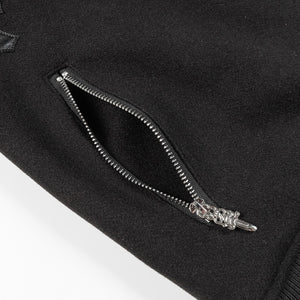 CHROME HEARTS Leather Patched Varsity Jacket image 2