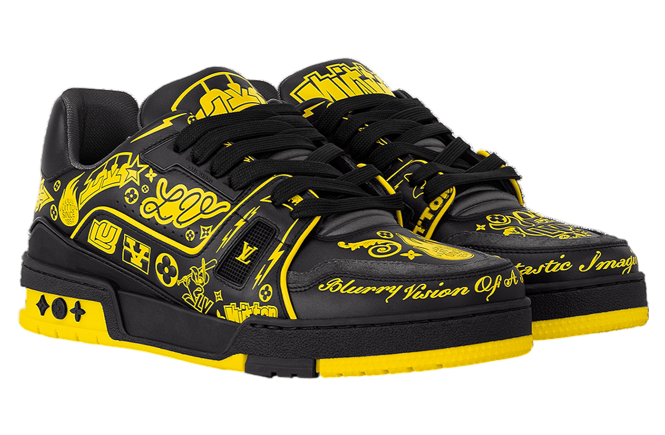 Louis Vuitton LV Trainer Black / Yellow - 9 image