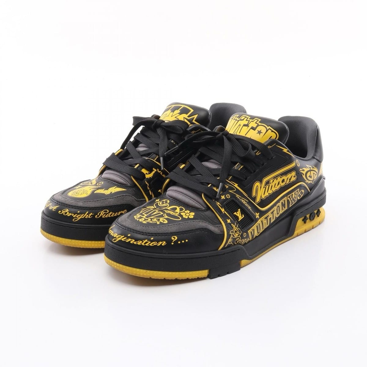 Louis Vuitton LV Trainer Black / Yellow image 2