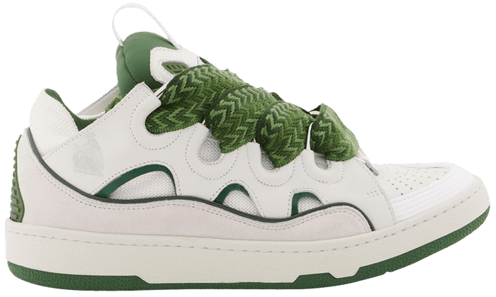 Lanvin Curb Sneakers White Khaki - 9 image