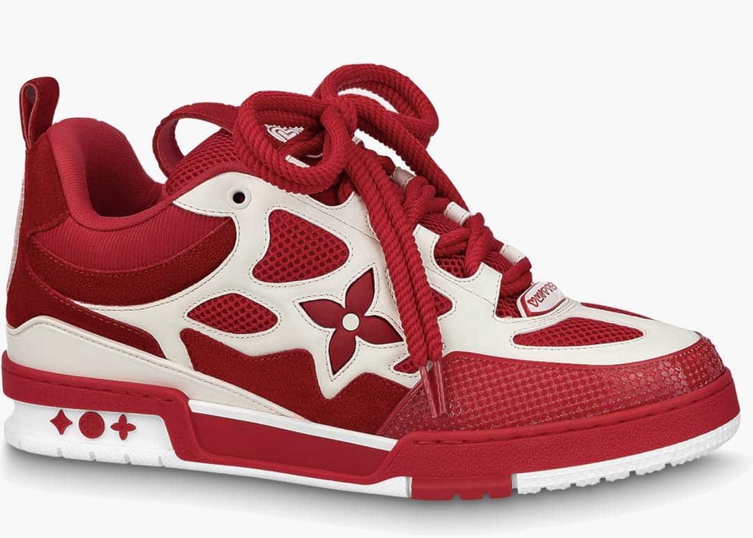 Louis Vuitton LV Skate Sneaker Red White - 10 image