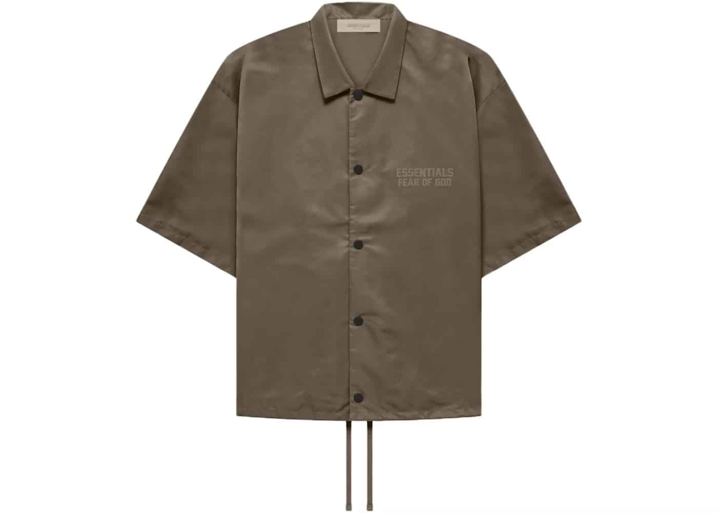 Fear of God Essentials SS Nylon Shirt (Wood) - S image
