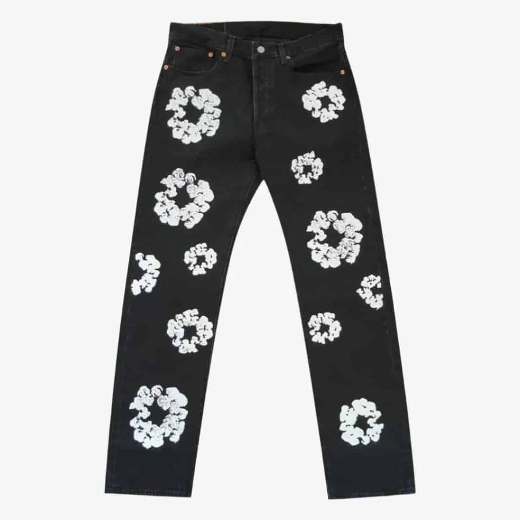 Denim Tears x Levi's 501 Jeans ‘The Cotton Wreath’ Black image 1