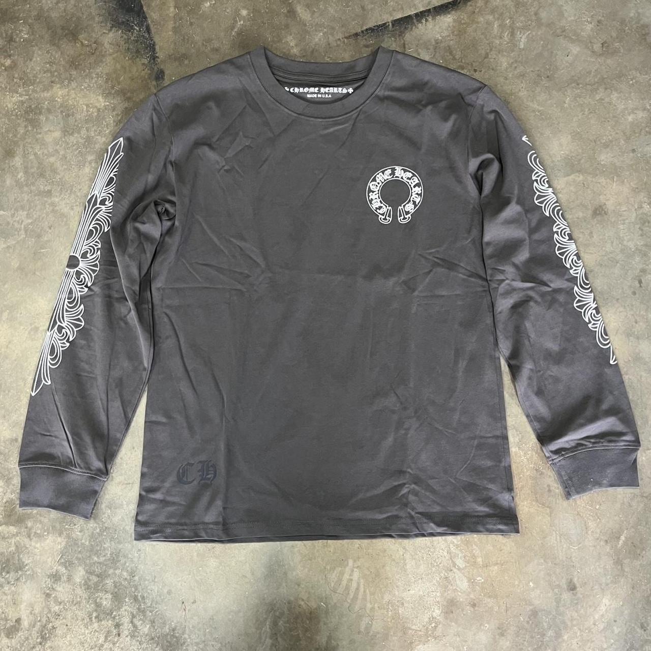 Chrome Hearts Floral Horseshoe Crewneck image 1