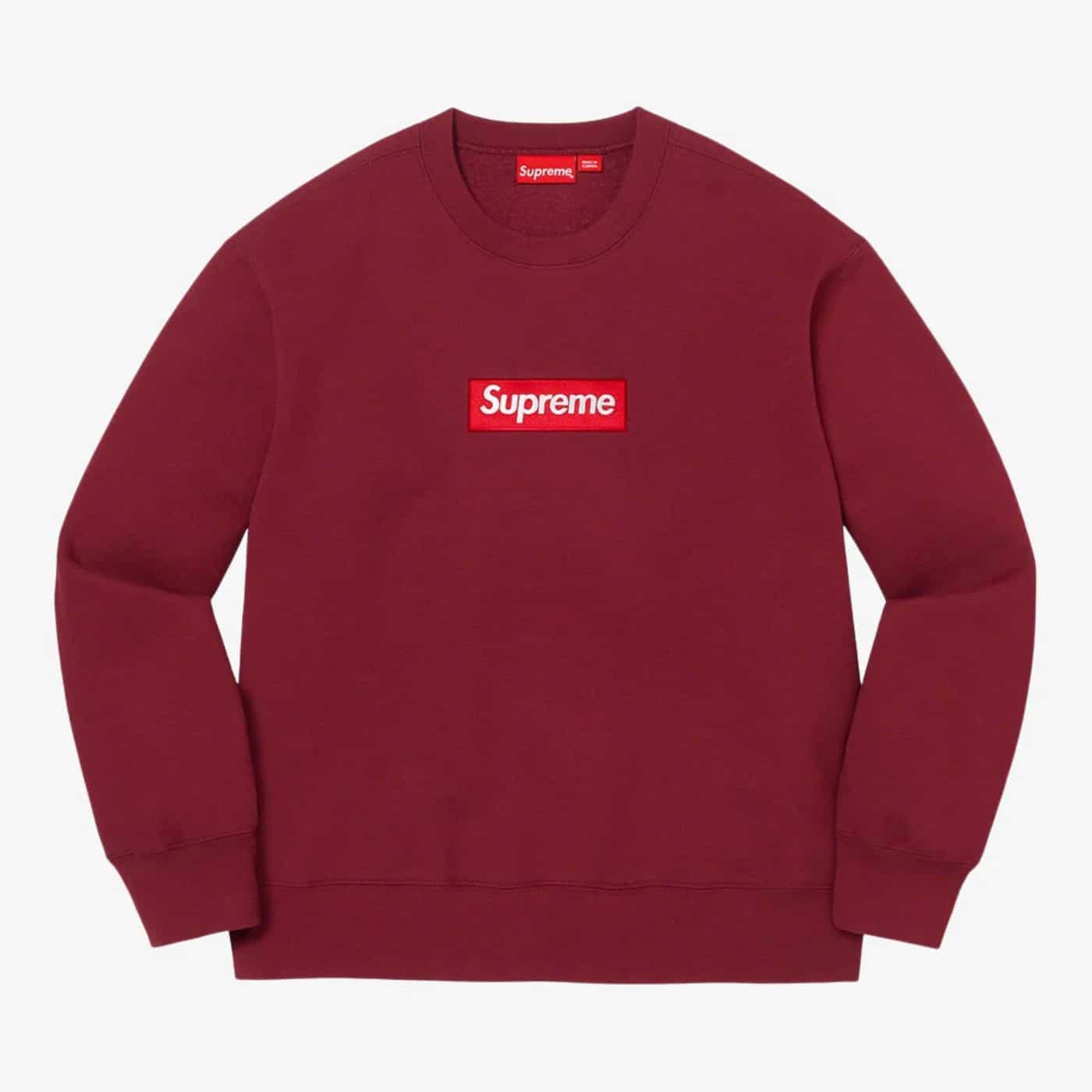 Supreme Crewneck 'Box Logo' Cardinal image 1